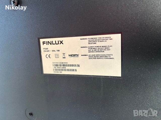 Full HD LED Телевизор 43" FINLUX FF4300 FHD с USB media player, снимка 2 - Телевизори - 46390890