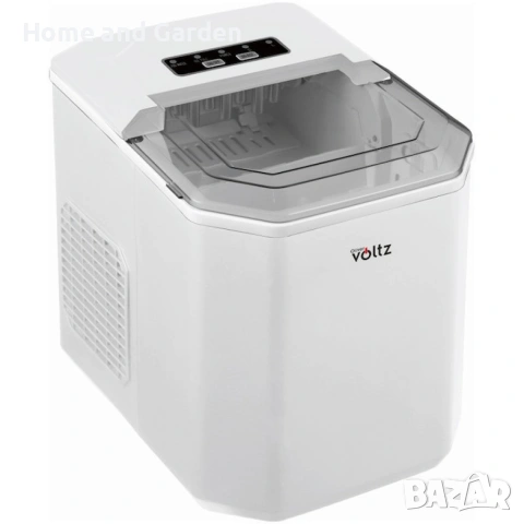 Ледогенератор Voltz, 100W~120W, 12кг./24ч., 1.3л., Черен или бял, снимка 2 - Хладилници - 53970989