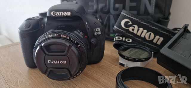 Canon 600D + Canon 50mm 1.8 II, снимка 1 - Фотоапарати - 45265096