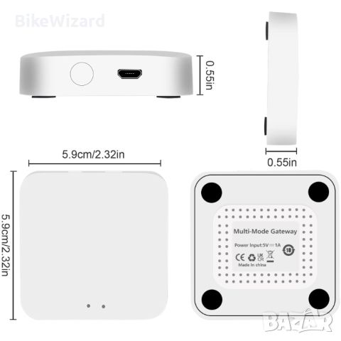 eMylo Zigbee Gateway 2 в 1  Работа с Alexa и Google Home, Tuya и Smart Life APP НОВО, снимка 3 - Друга електроника - 46416791