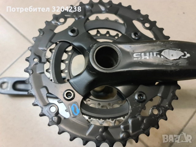 Корубели на куха ос Shimano Deore FC-M552 3-плочи 42/32/24 | 9 - 10 скорости | Hollowtech II, снимка 5 - Части за велосипеди - 52845776