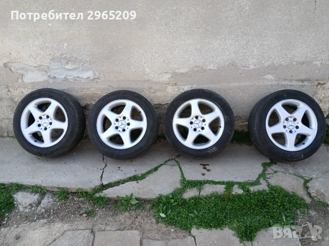 Алуминиеви джанти с нови летни гуми ханкок 16ки