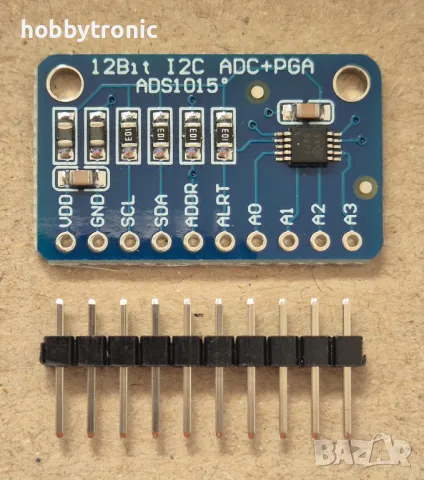 ADS1015 12bit I2C ADC+PGA, снимка 1 - Друга електроника - 49344710