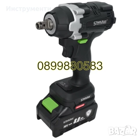 Акумулаторен ударен комбиниран гайковерт StahlMayer 36V 8Ah 850 Nm, снимка 3 - Други инструменти - 50916499