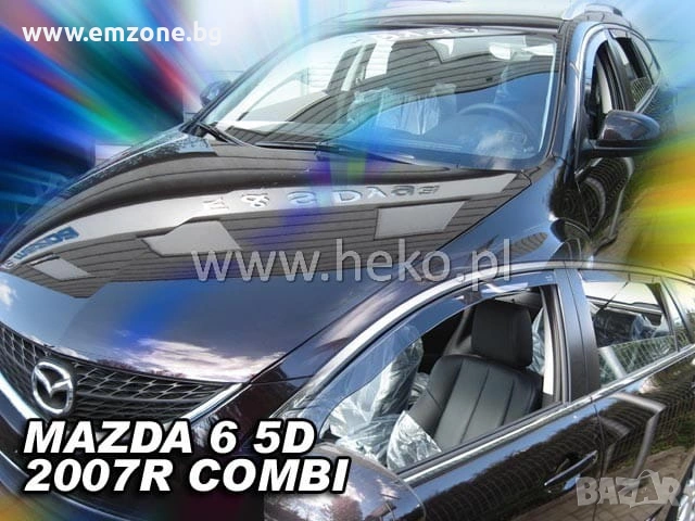 Комплект Предни и задни ветробрани водобрани Хеко Team Heko Мазда Mazda 3 09-14 5 06-18 6 07-13/13+