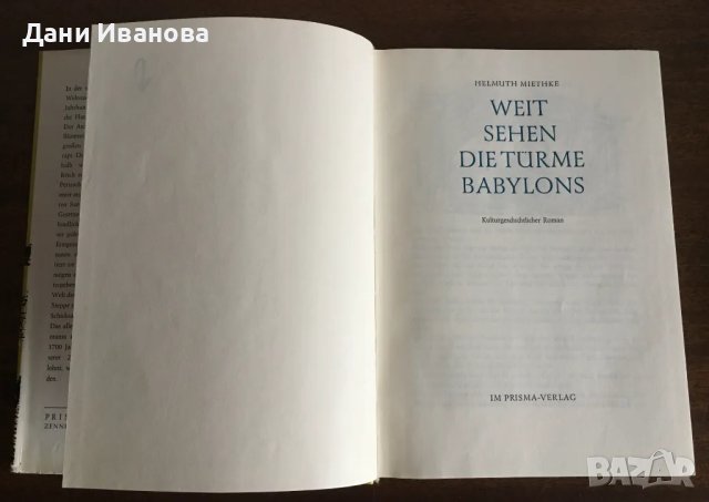 Weit sehen die Türme Babylons - книга на немски език, снимка 2 - Художествена литература - 48949753