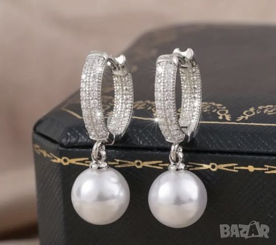 Дамски обеци с перли , снимка 1 - Обеци - 45890653