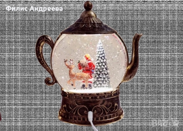 Коледен вълшебен чайник, снимка 2 - Декорация за дома - 52565210