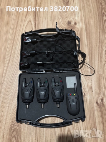 сет сигнализатори 3+1 – cormoran pro carp f-4000 + обтегачи – anaconda vipex rsx, снимка 3 - Такъми - 52509269