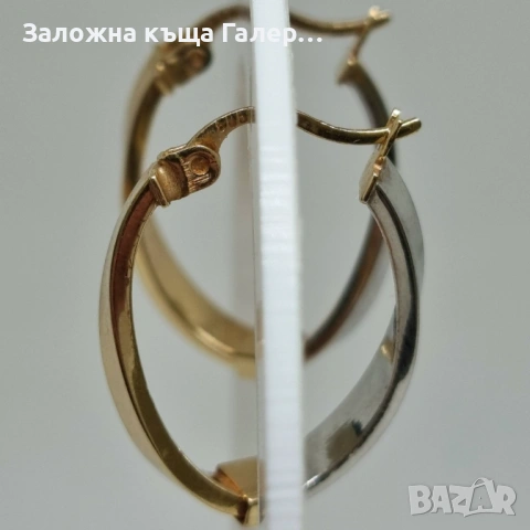 Елегантни златни обеци 585, 2,17г – стил и блясък, снимка 3 - Обеци - 54216178