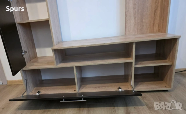 Секция ИВА /дъб сонома, венге/, снимка 4 - Секции и витрини - 53875047