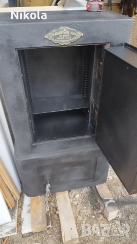 B,Haffner Aine Метална каса - сейф за цености или оръжие 35/55/96см антикварен, снимка 3 - Антикварни и старинни предмети - 52301270