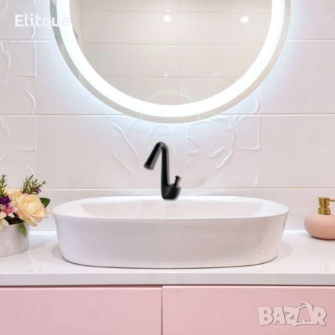 Изискан смесител за баня в черен мат, снимка 2 - Други стоки за дома - 52854022