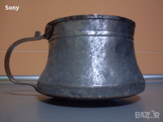 Старо медно-"бакърено" котле, канче.