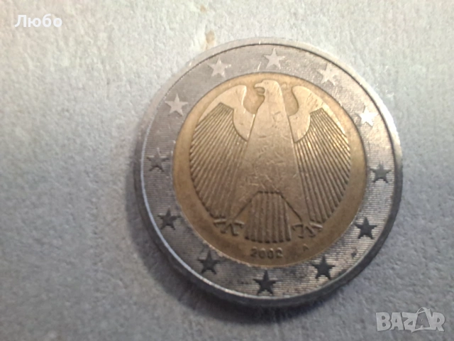 Колекционерска Монета 2 Евро Германия 2002 - Монетен двор "A", снимка 3 - Нумизматика и бонистика - 53721510