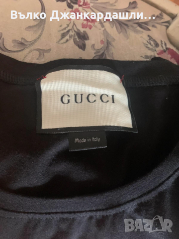 Тениска Gucci с принт, размер L, снимка 8 - Тениски - 53120799