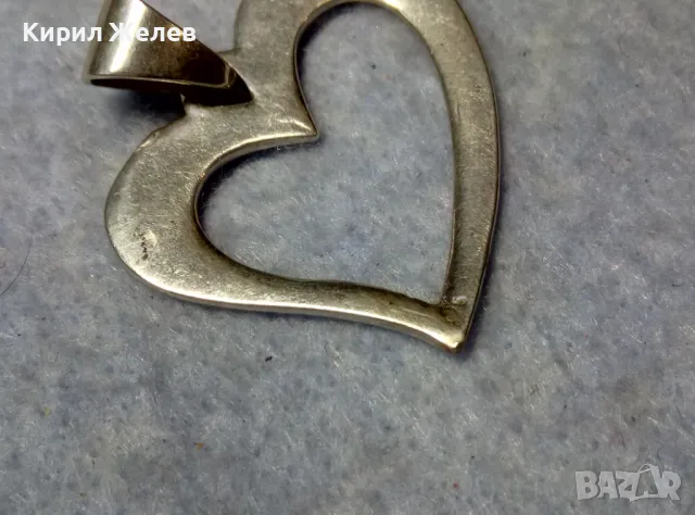 СТИЛЕН РОМАНТИЧЕН СРЕБЪРЕН МЕДАЛЬОН СЪРЧИЦЕ СРЕБРО 925 ПРОБА АРТ ПЕНДАНТ ВИСУЛКА 25154, снимка 6 - Колиета, медальони, синджири - 49958231