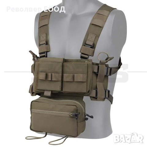 ТАКТИЧЕСКА ЖИЛЕТКА PMC MICRO D CHEST RIG – GREEN, снимка 7 - Екипировка - 45056954