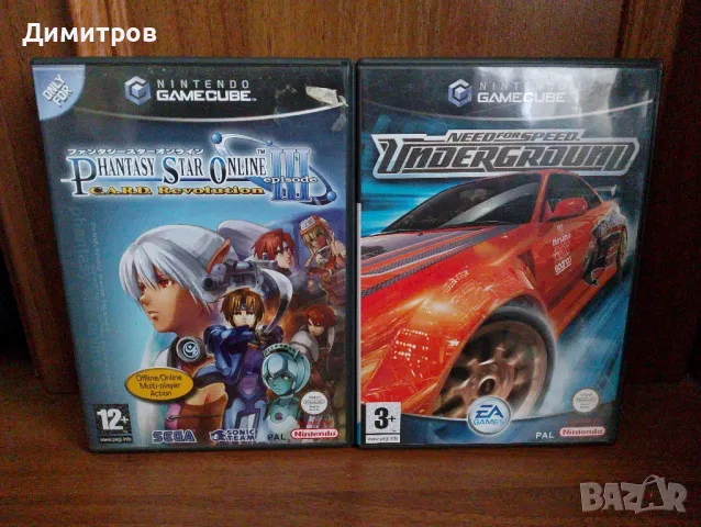 Need fof speed underground+Phantasy star Nintendo GameCube , снимка 1 - Nintendo конзоли - 48489449