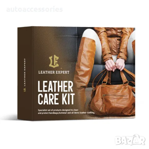 	Комплект за почистване и грижа за кожа Leather Expert Care Kit 2x100ml, снимка 4 - Аксесоари и консумативи - 48123443