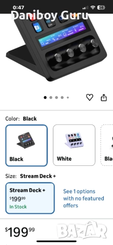 Elgato Stream Deck +, аудио миксер, продуцентска конзола и студиен контролер за създатели, снимка 2 - Друга електроника - 52407821
