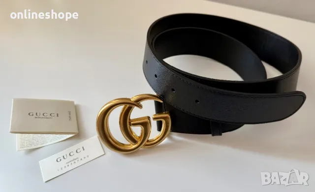 Колан GUCCI ЕСТЕСТВЕНА КОЖА - Дължина 95см, снимка 6 - Колани - 49734884