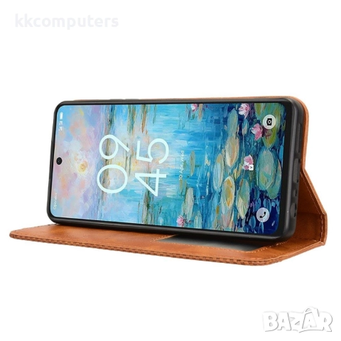 TCL 50 Pro Nxtpaper 5G / 50 Nxtpaper 5G Retro Texture Wallet Кожен Калъф и Протектор, снимка 5 - Калъфи, кейсове - 52611153