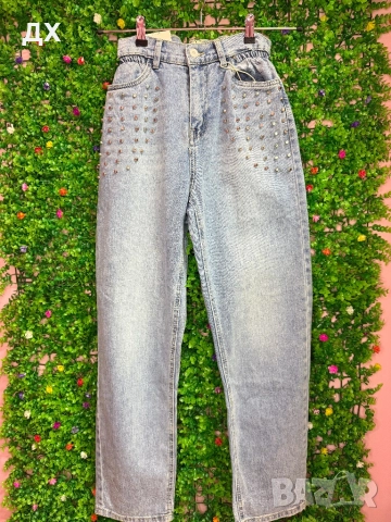 Дамски дънки с еластант и ластик в талията, снимка 2 - Дънки - 52498125