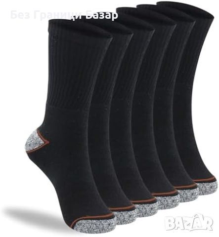 Нови Мъжки здрави работни чорапи - 6 чифта, дебели и подсилени