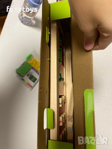 Двустранна дървена магнитна дъска с българската азбука, цифри - 66 см., снимка 15 - Образователни игри - 52432334