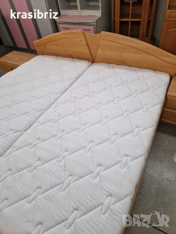 Масивна Спалня-200/200см...-внос от Германия!, снимка 3 - Спални и легла - 52490656