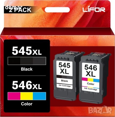 Мастилени касети LIFOR 545XL черно 546XL цветно за принтер Canon Pixma