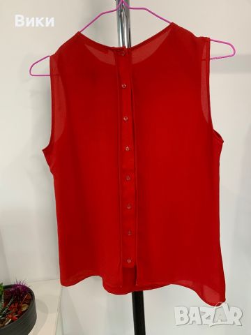 Zara червена риза в размер XS, снимка 11 - Ризи - 46219178