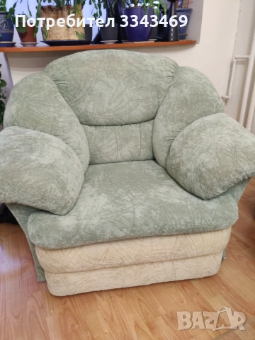 Диван и фотьойл , снимка 2 - Дивани и мека мебел - 53295032