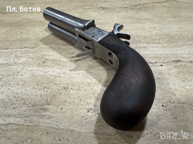 Стар двуцевен пистолет, револвер, снимка 8 - Антикварни и старинни предмети - 51991185
