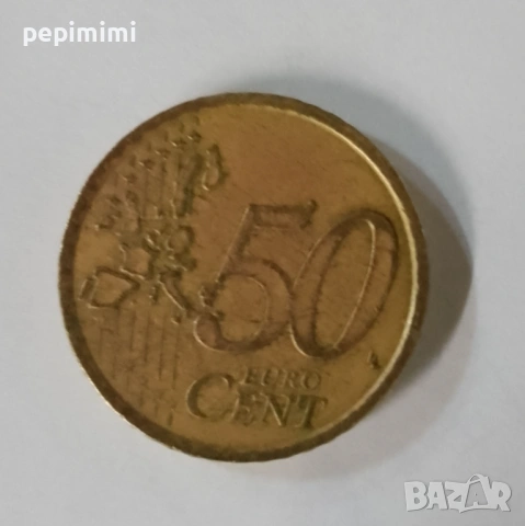 50 Euro Cent 2002 Италия Марк Аврелий, снимка 3 - Нумизматика и бонистика - 53918240