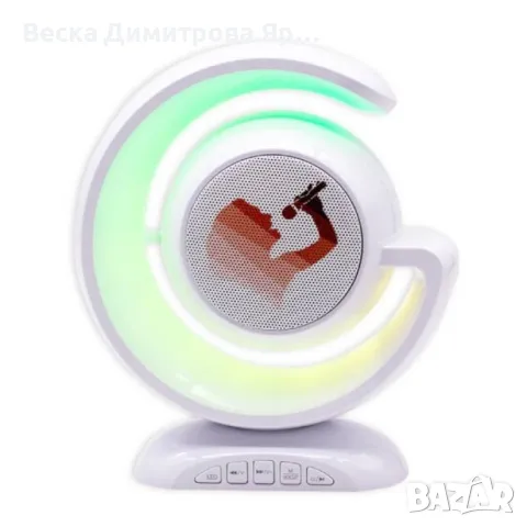 Караоке машина с 1 микрофон и RGB LED светлина, снимка 2 - Караоке - 47032299