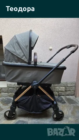 Комбинирана количка 2 в 1 KikkaBoo - Lanah, Army Green, снимка 8 - Детски колички - 49927667