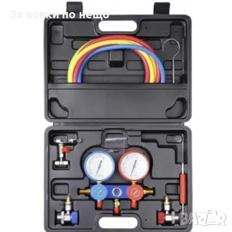 Комплект манометри за тест на климатични системи StahlMayer