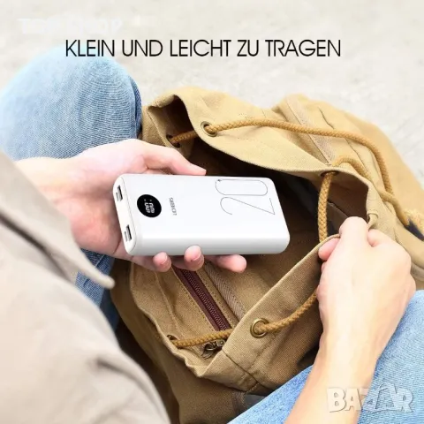 Външна батерия Licheers power bank преносима захранваща 2 порта type-C, снимка 7 - Външни батерии - 49335571