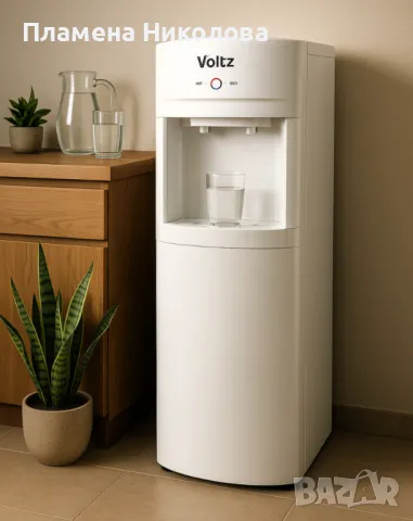 Диспенсър за вода Voltz, 65-420W\15°-90°C, с шкаф, с електронно охлаждане, снимка 1