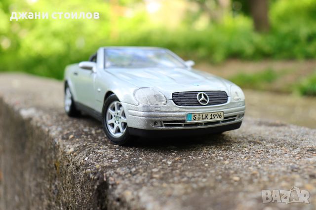 Метална количка 1/18 1:18 Mercedes benz Slk cabrio, снимка 1