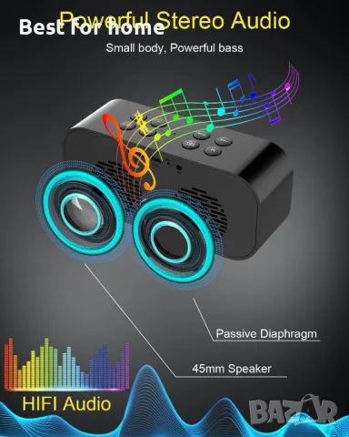 AFK акумулаторен будилник с Bluetooth високоговорител, снимка 5 - Друга електроника - 48827244