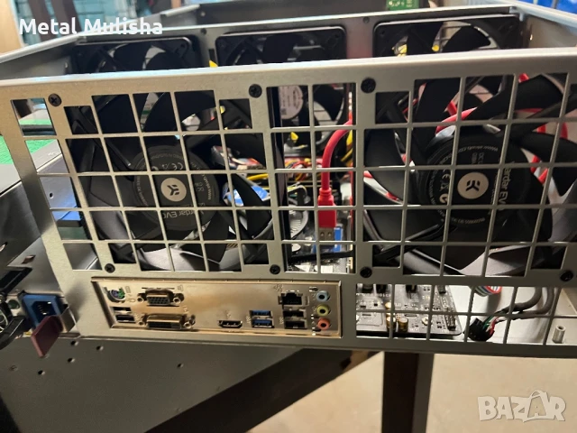 6U Компютърна кутия за копачка 4 видео карти, снимка 7 - Захранвания и кутии - 50884752