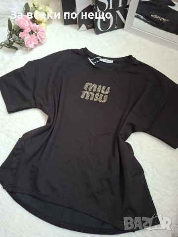 Miu Miu Дамска Тениска👚Дамска Блуза С Къс Ръкав Миу Миу Код BS-85, снимка 4 - Тениски - 51886492