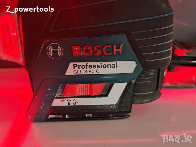 Професионален линеен лазерен нивелир Bosch GLL 3-80 C + Аксесоари и Куфар, снимка 2 - Други инструменти - 54281372