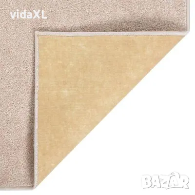 vidaXL Килим с къс косъм, 160x230 см, тъмнобежов(SKU:340341), снимка 3 - Килими - 49109141