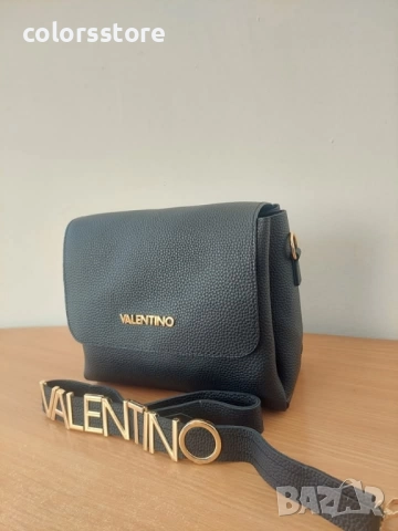 Черна чанта Valentino код VL-R44, снимка 4 - Чанти - 43023803