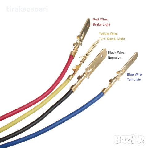  2 Броя LED Кръгли Стопове T459 3 Светлини Ф14см 12V/24V Водоустойчиви, снимка 5 - Аксесоари и консумативи - 50899009