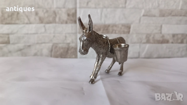 Стара мастилница във фигурата на магаре, снимка 3 - Други ценни предмети - 53029868